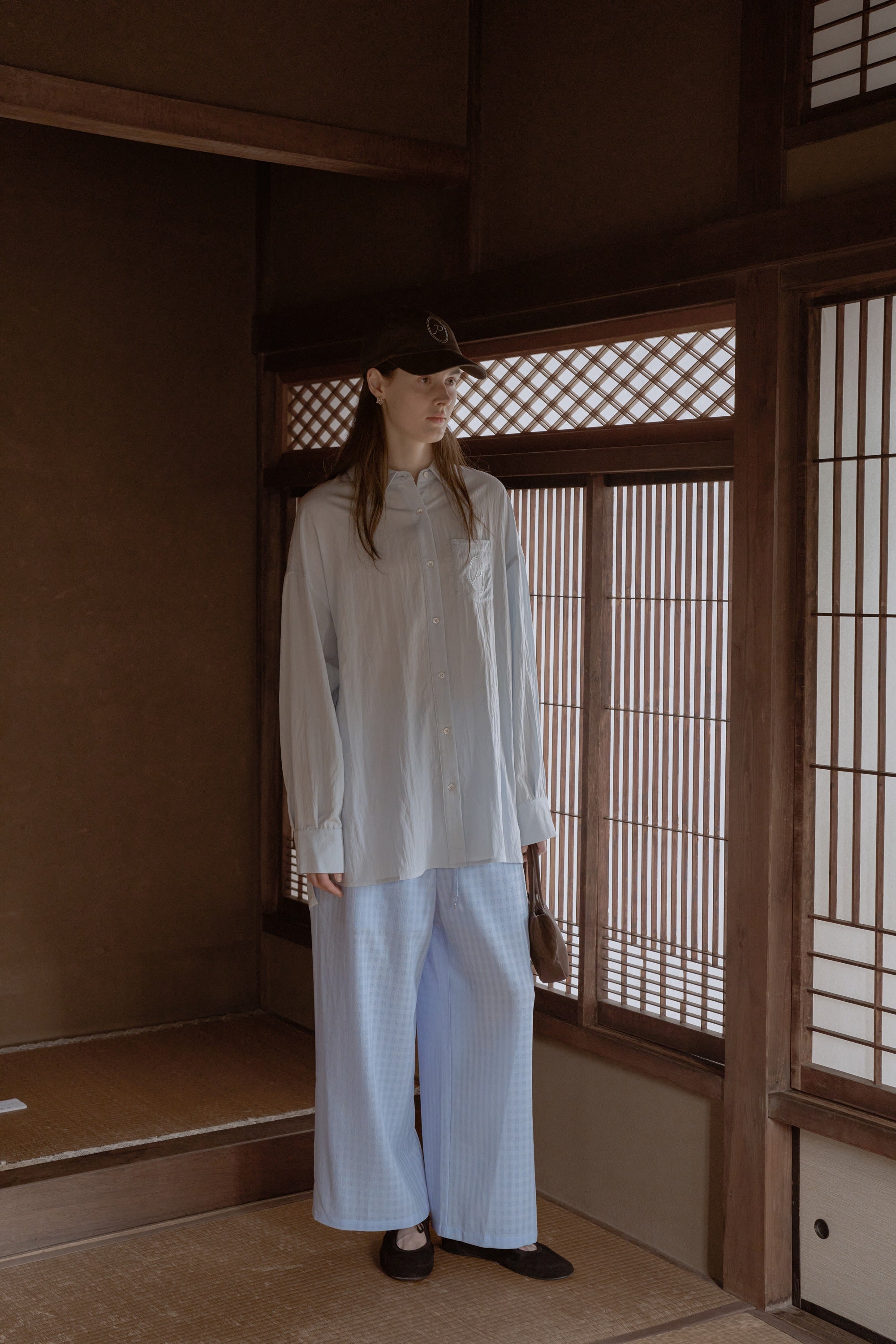 poff 新作Shadow check seersucker pants Shadow check seersucker pants / soda – PoFF公式オンラインショップ