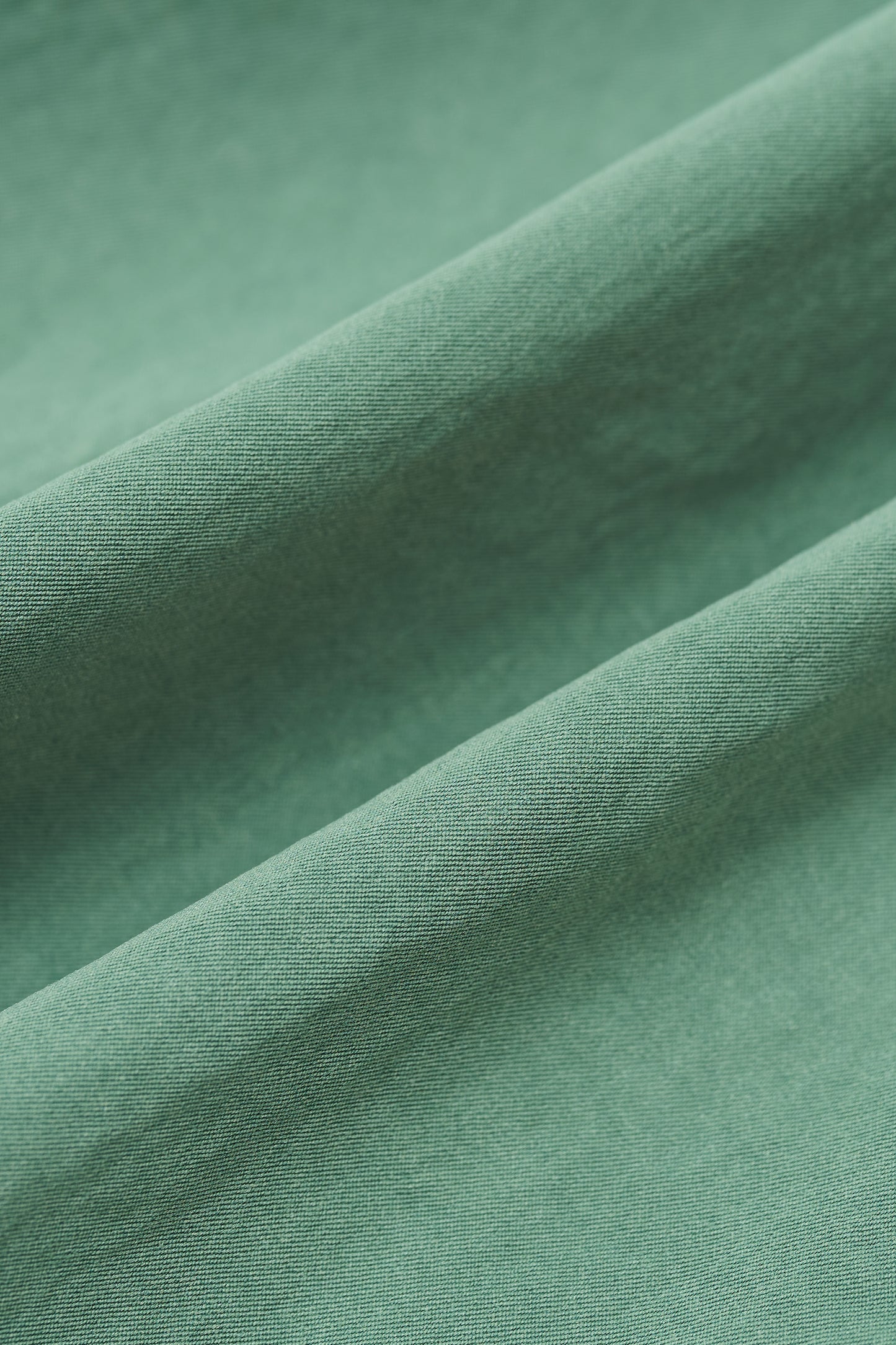 peach skin shirt / green
