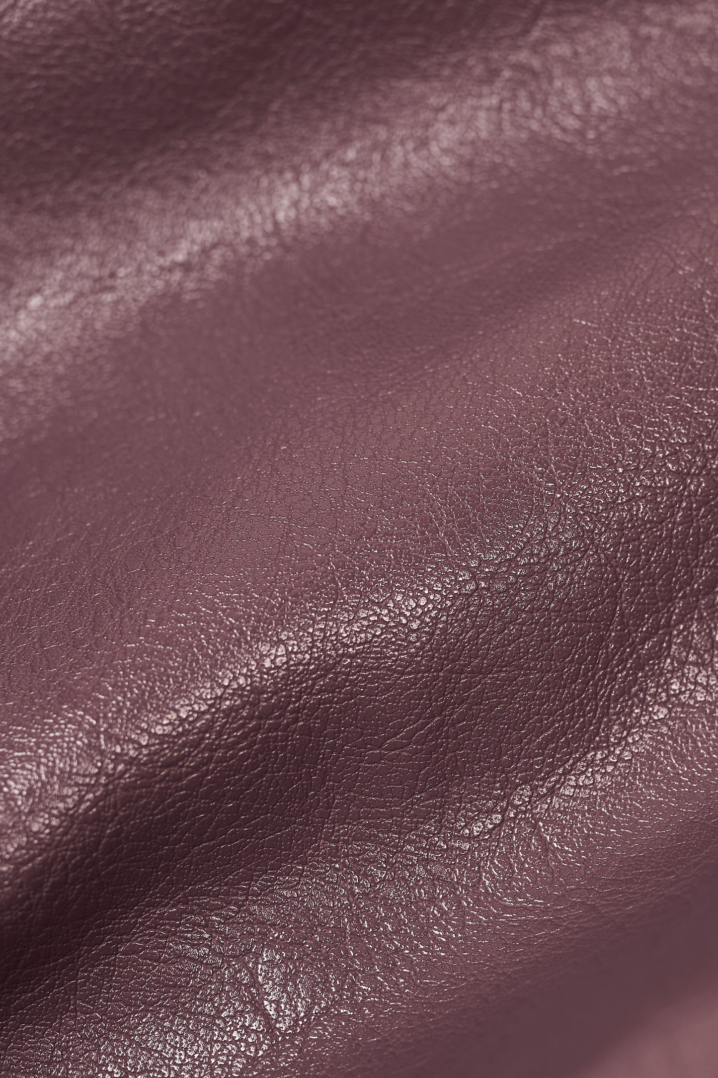 back leather blouson / purple