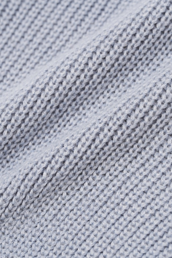 Low gauge knit pullover / blue