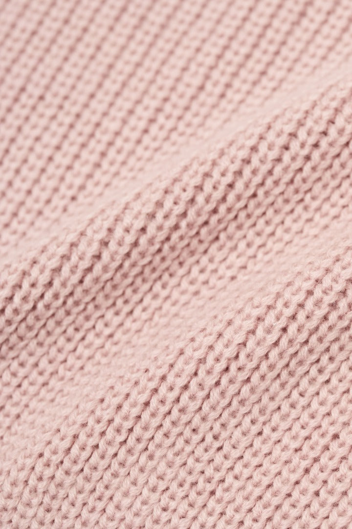 Low gauge knit pullover / pink