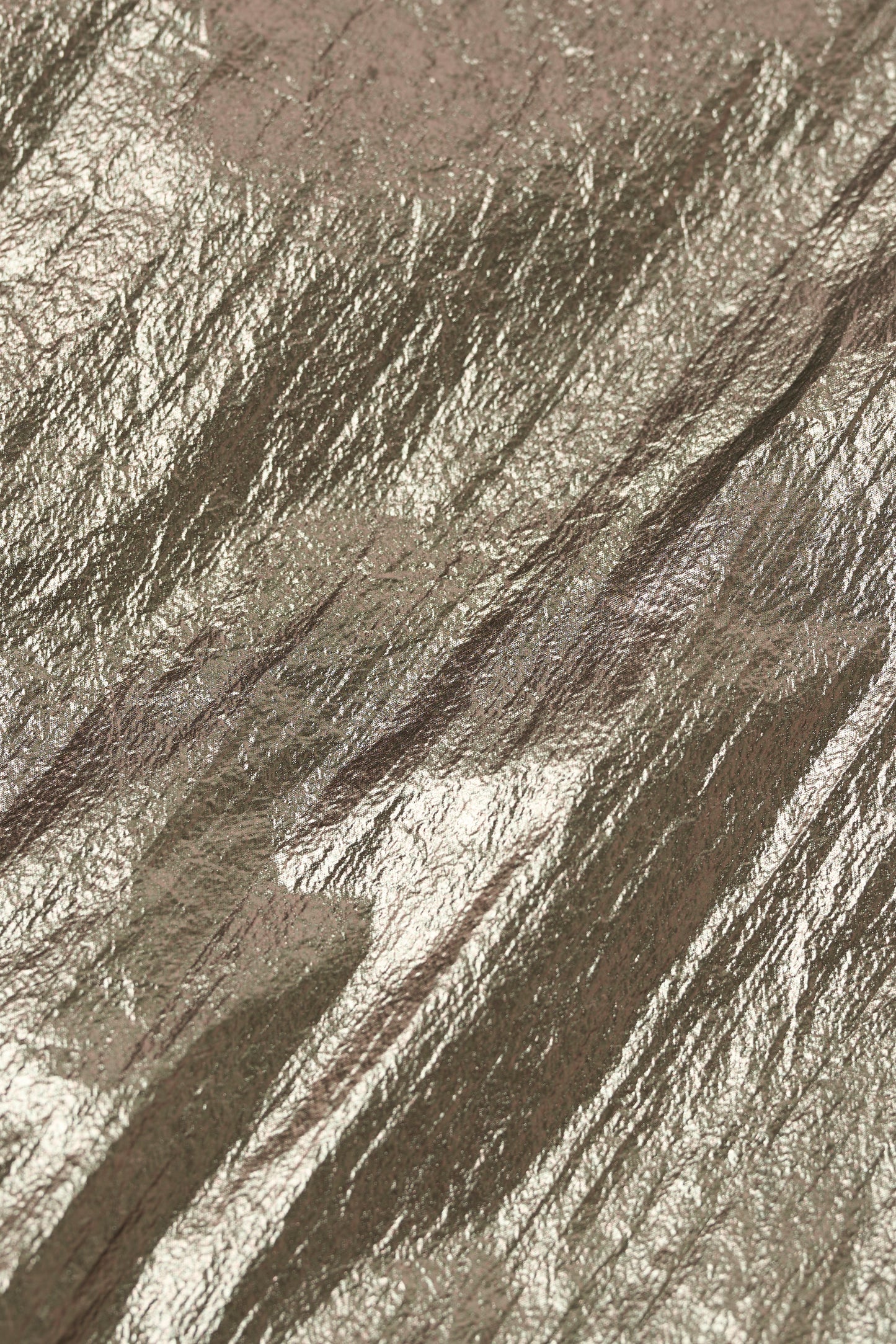 Metallic balloon tiered dress / bronze