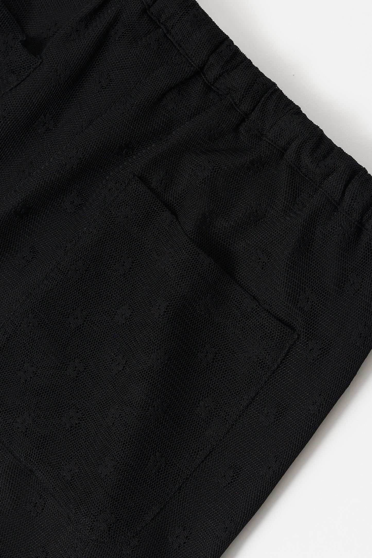 Flower tulle culottes / Black