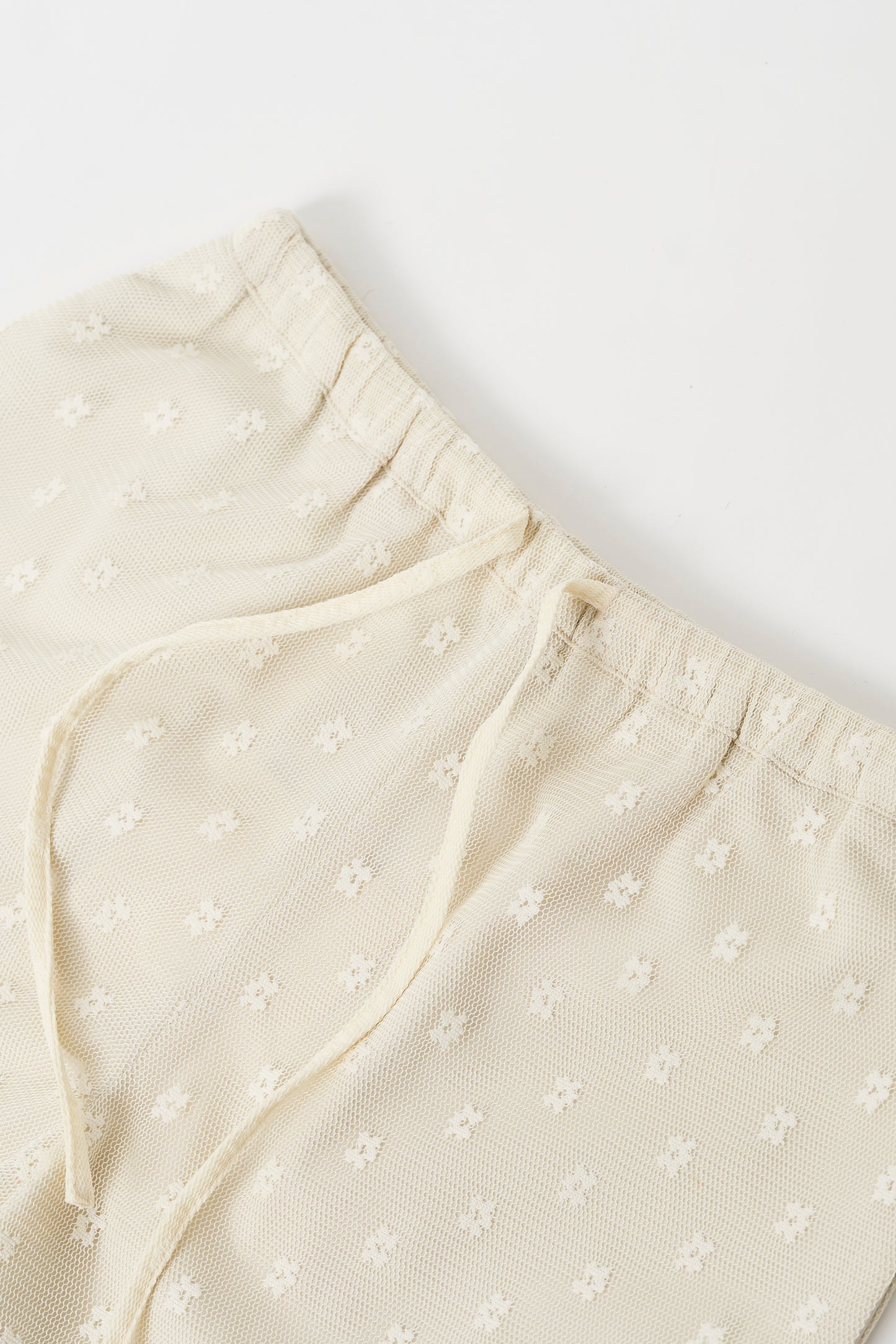 Flower tulle culottes / White