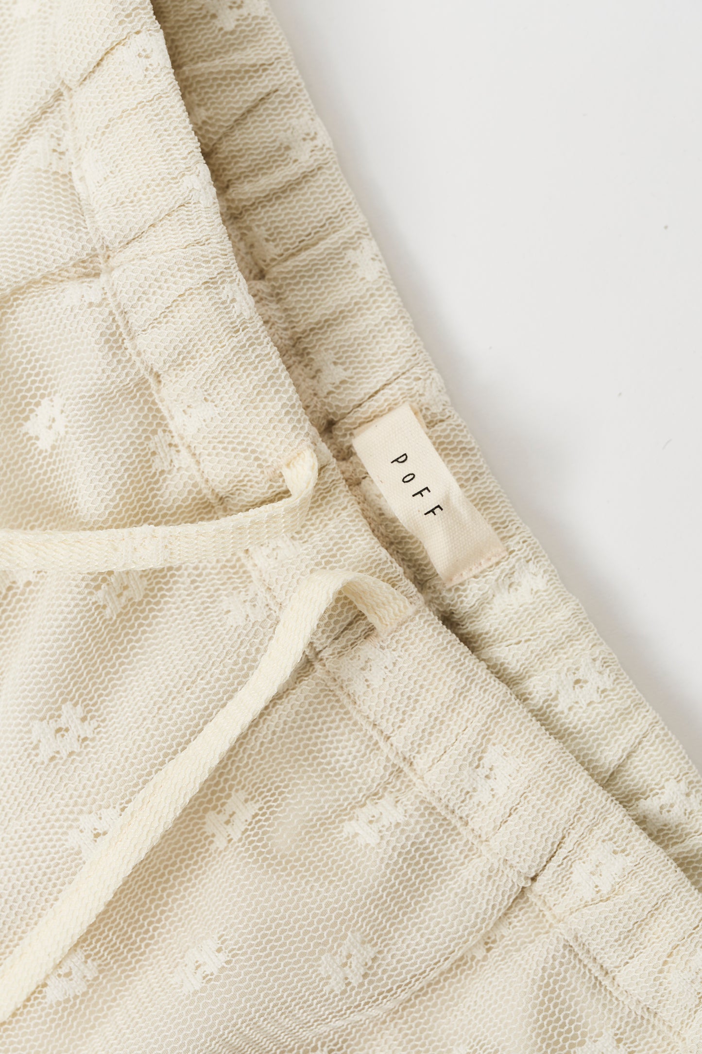 Flower tulle culottes / White