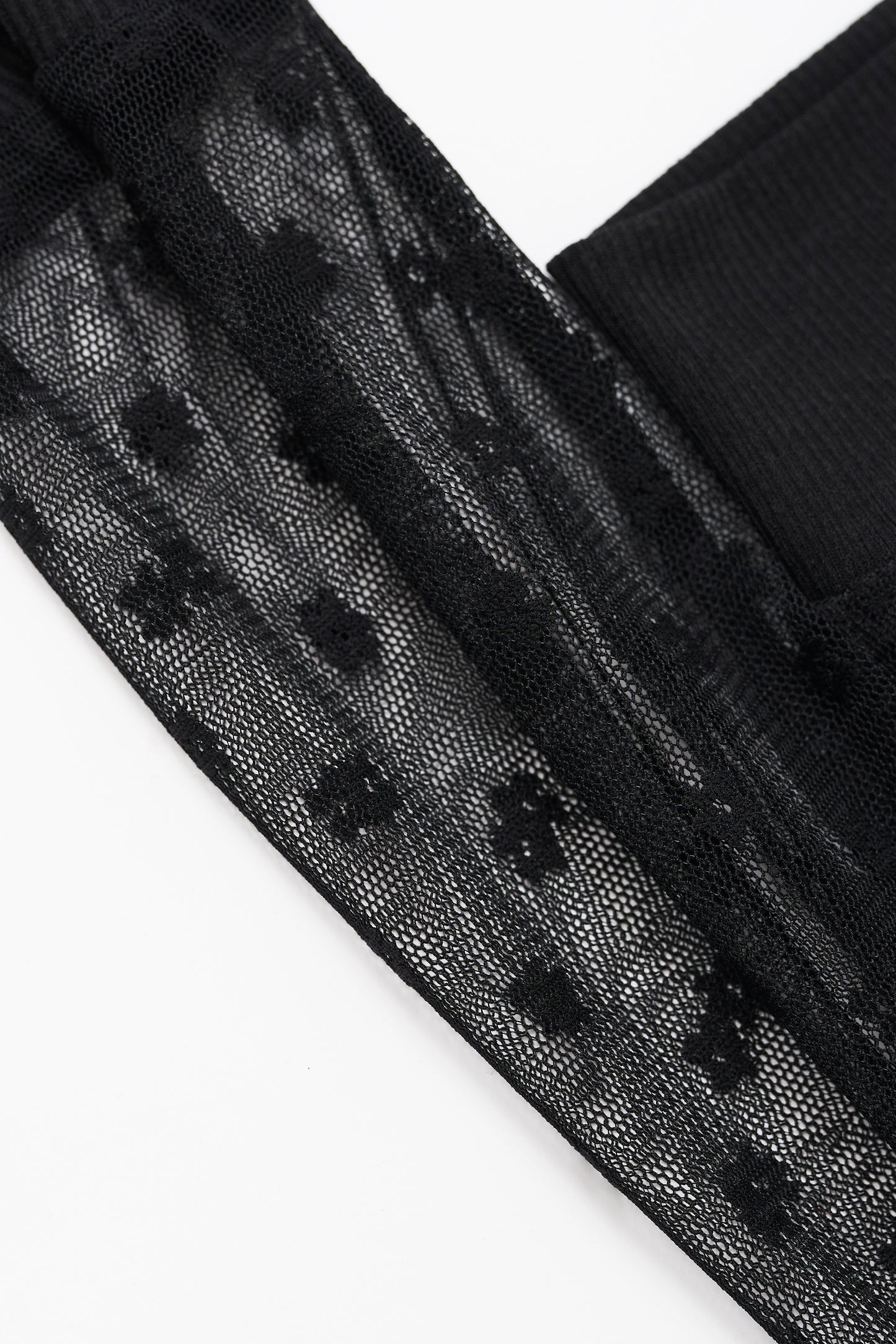 Flower tulle cardigan / Black