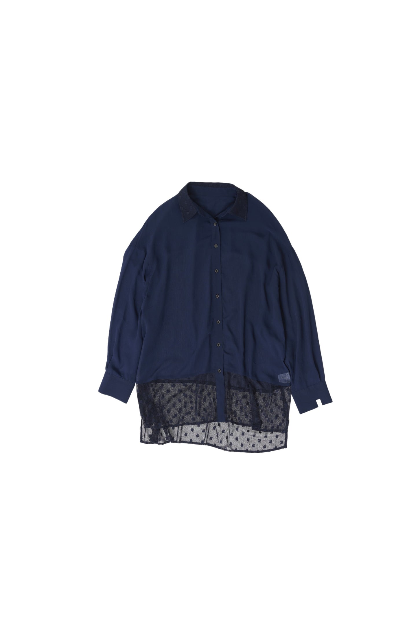 Willow&flower tulle shirt / Navy