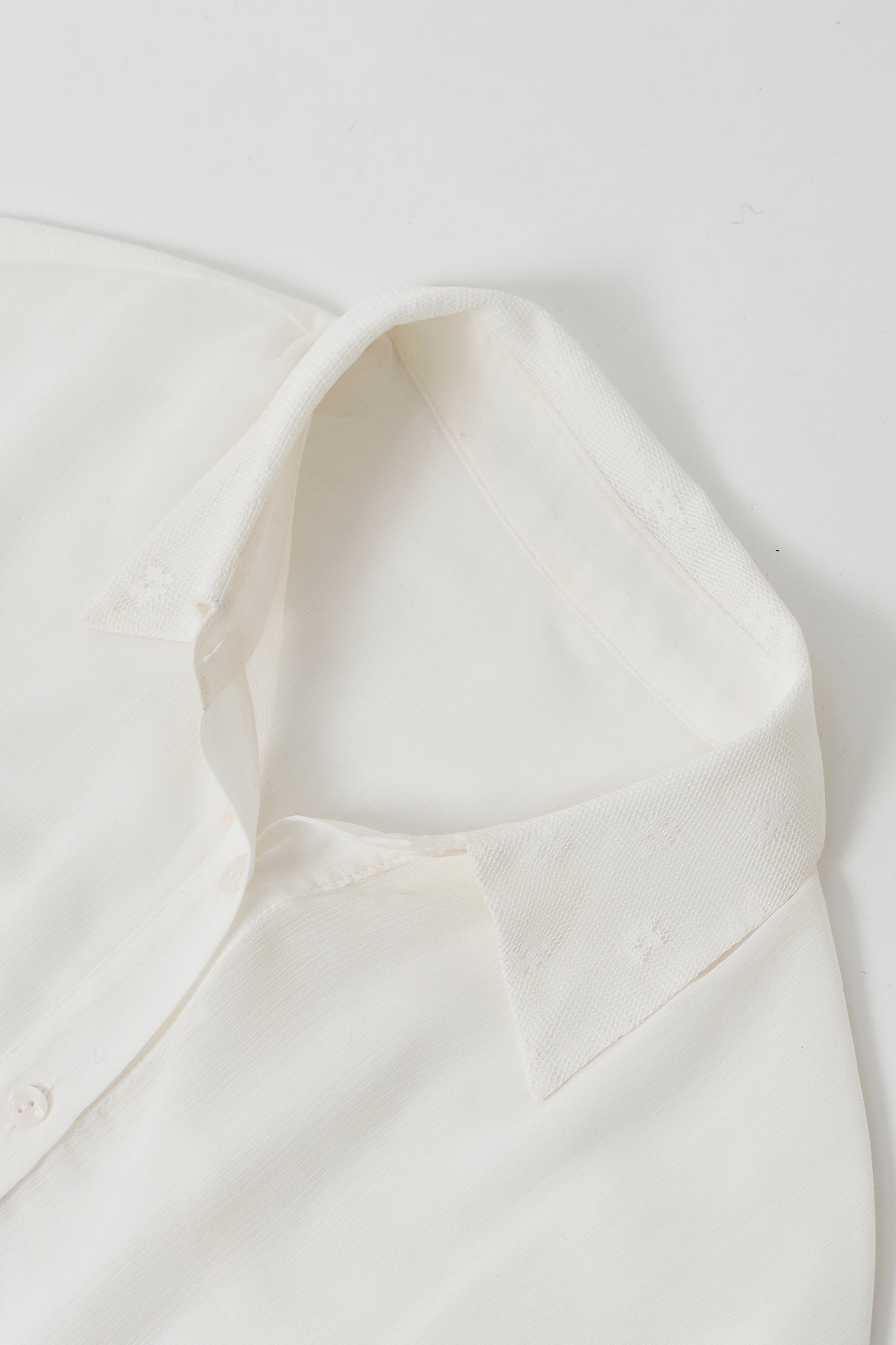 Willow&flower tulle shirt / White