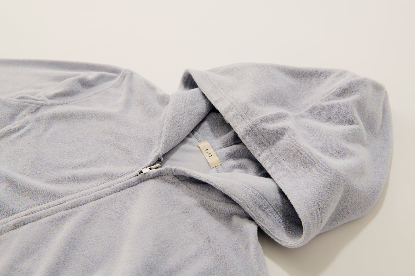 Double open pile hoodie/Lime pie