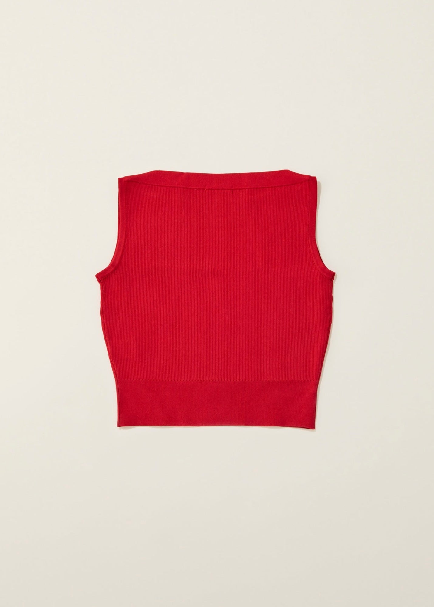 Overlap shoulder knit top / salvia