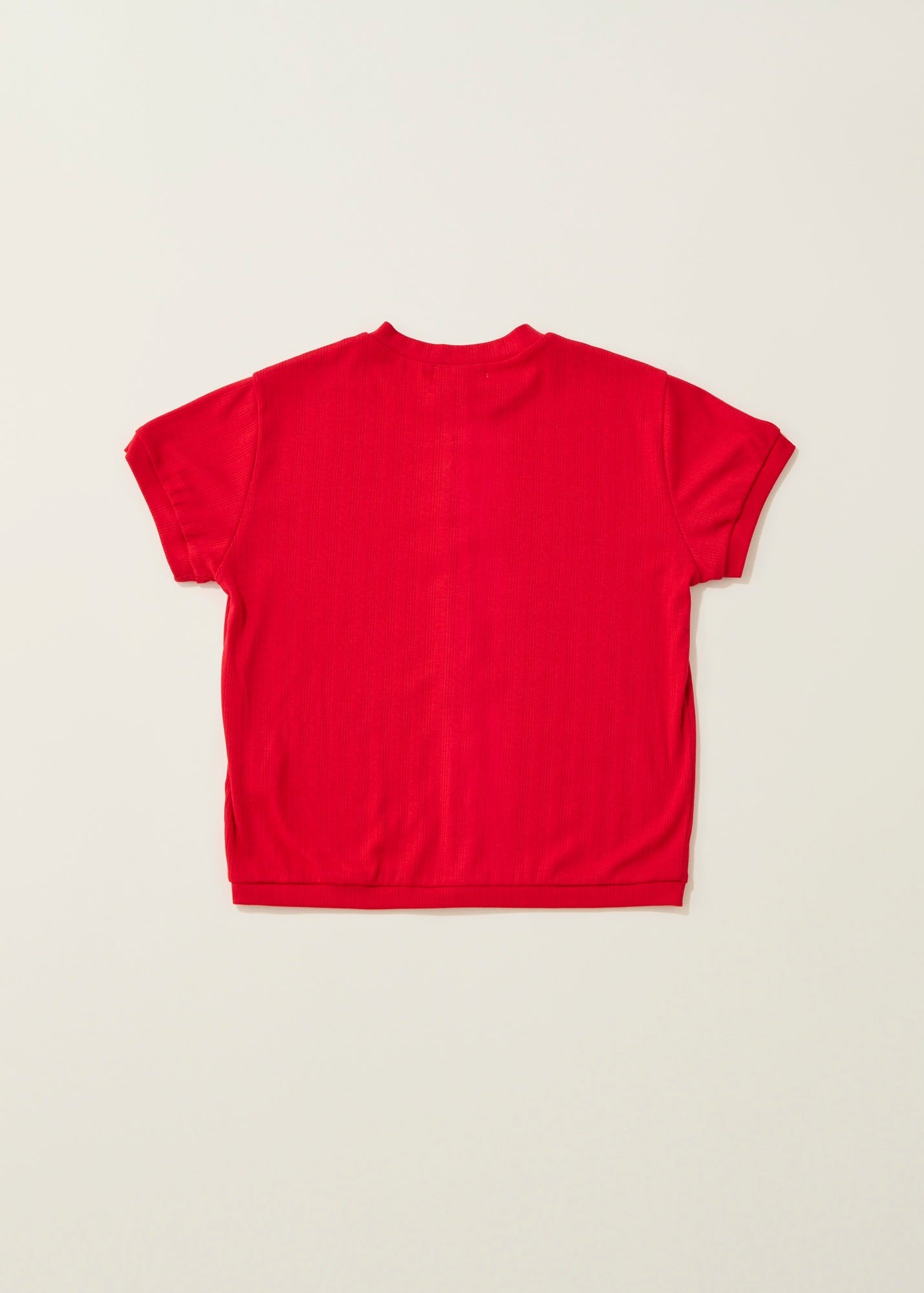 eyelet cut button Tshirt / salvia