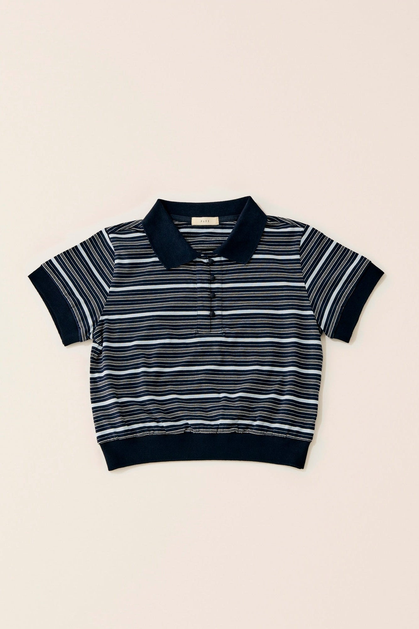 Multi border short polo/ navy – PoFF公式オンラインショップ