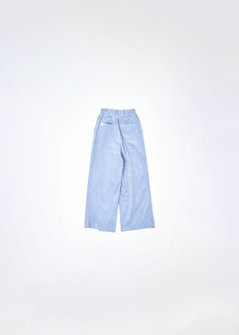 corduroy wide pants / sax