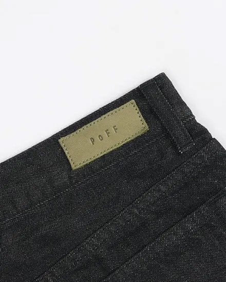 Basic straight denim /Black