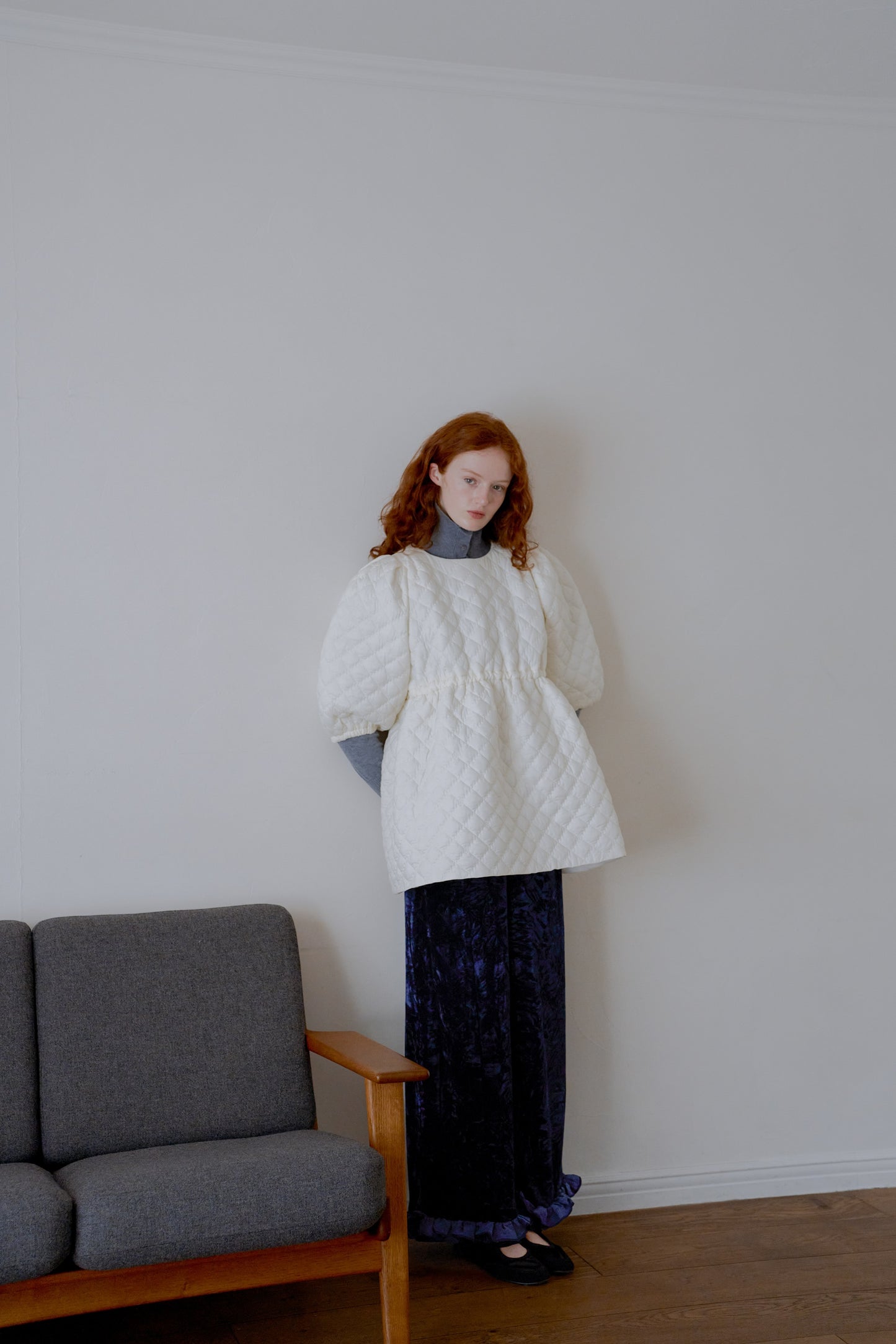 Quilting volume tops / white