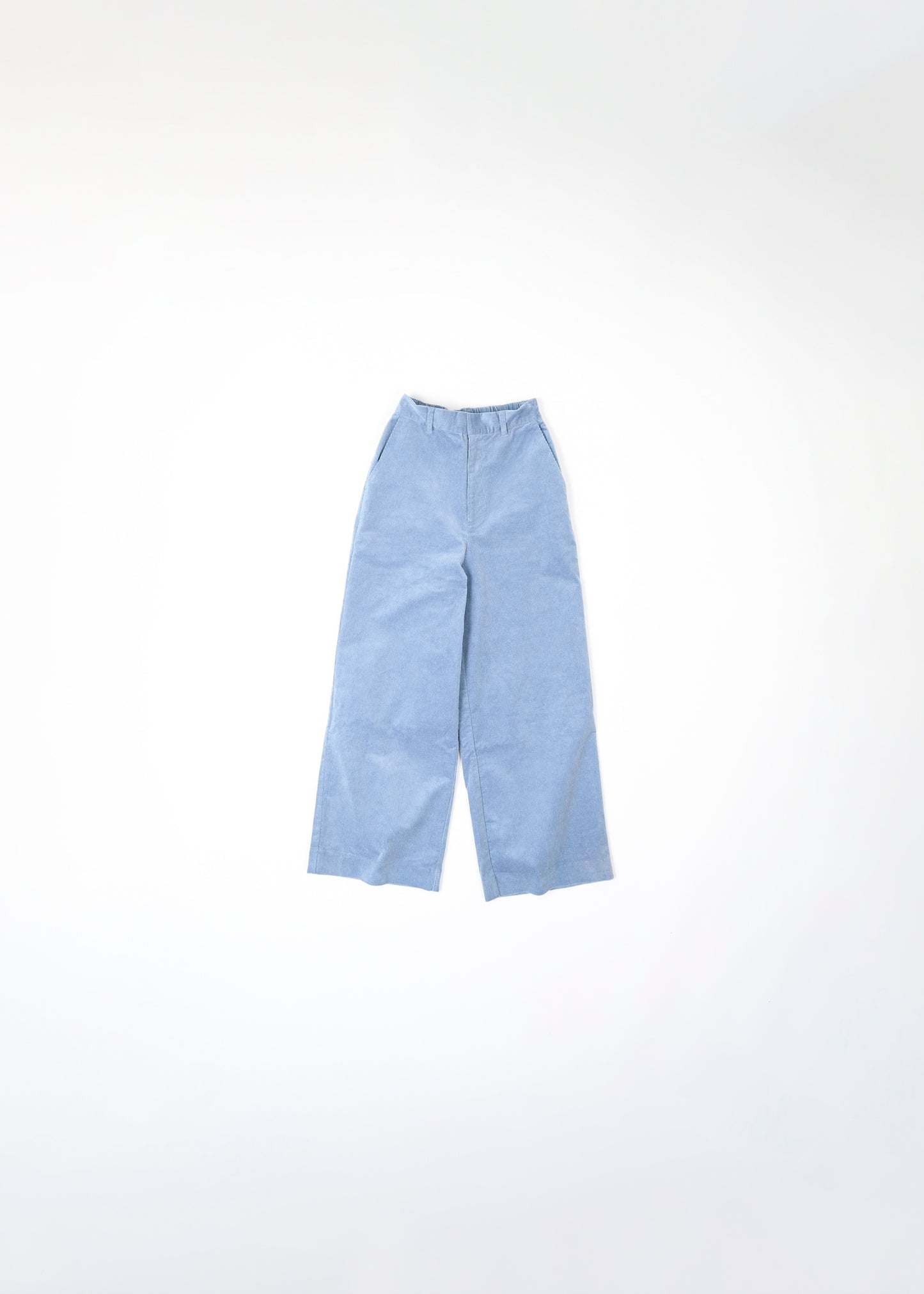 corduroy wide pants / sax