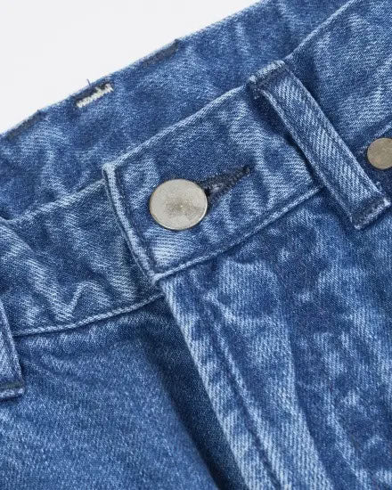 Basic straight denim /Blue