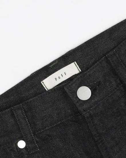 Basic straight denim /Black