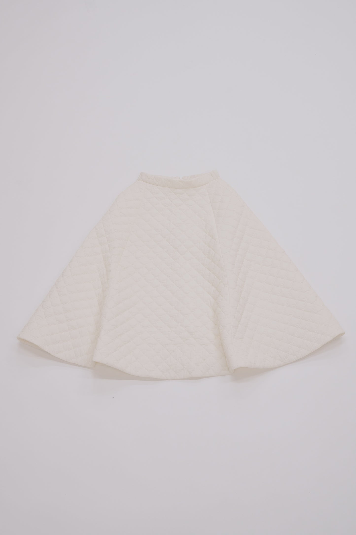 Volume long skirt / white