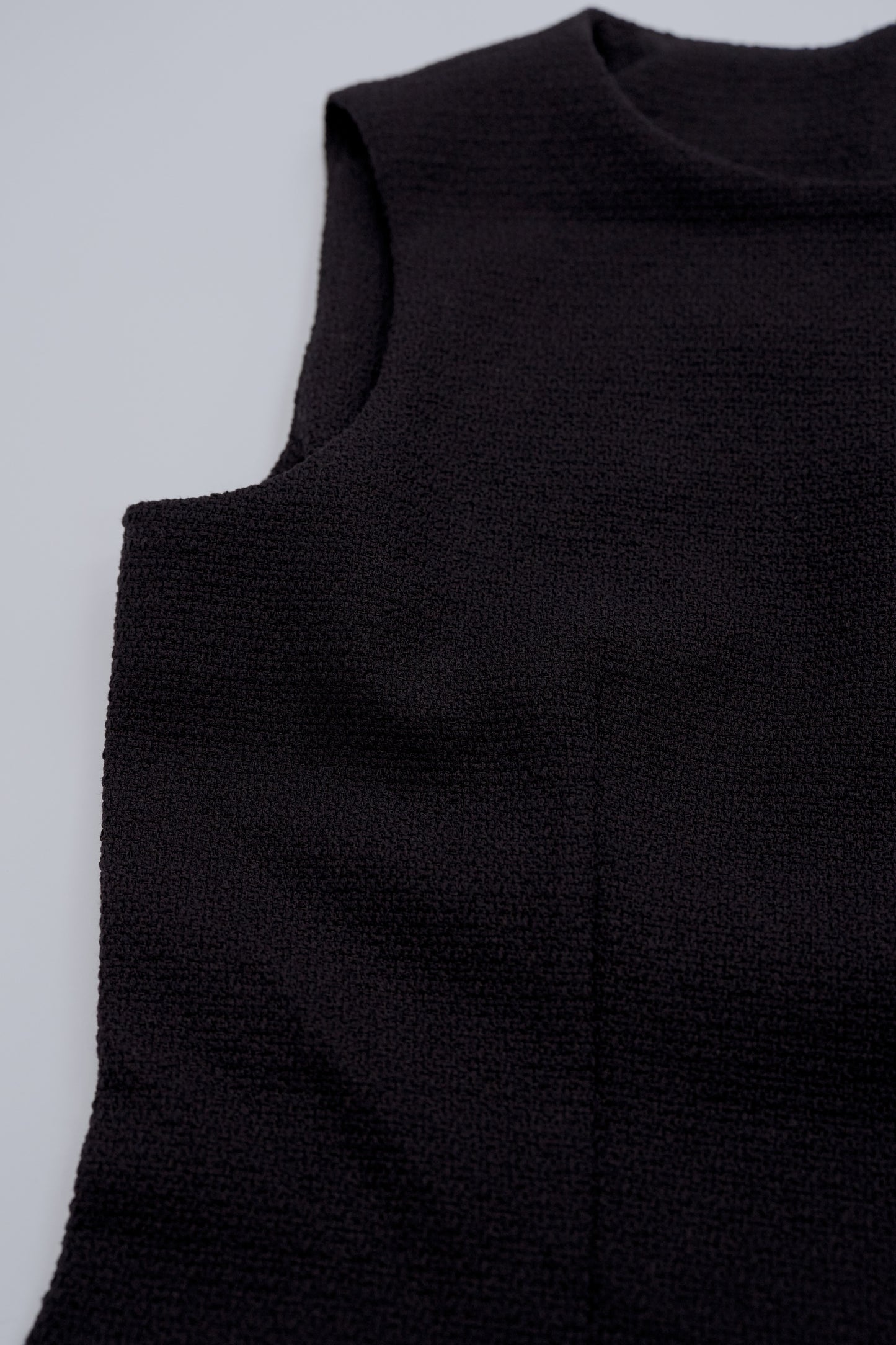 Tweed long dress / navy