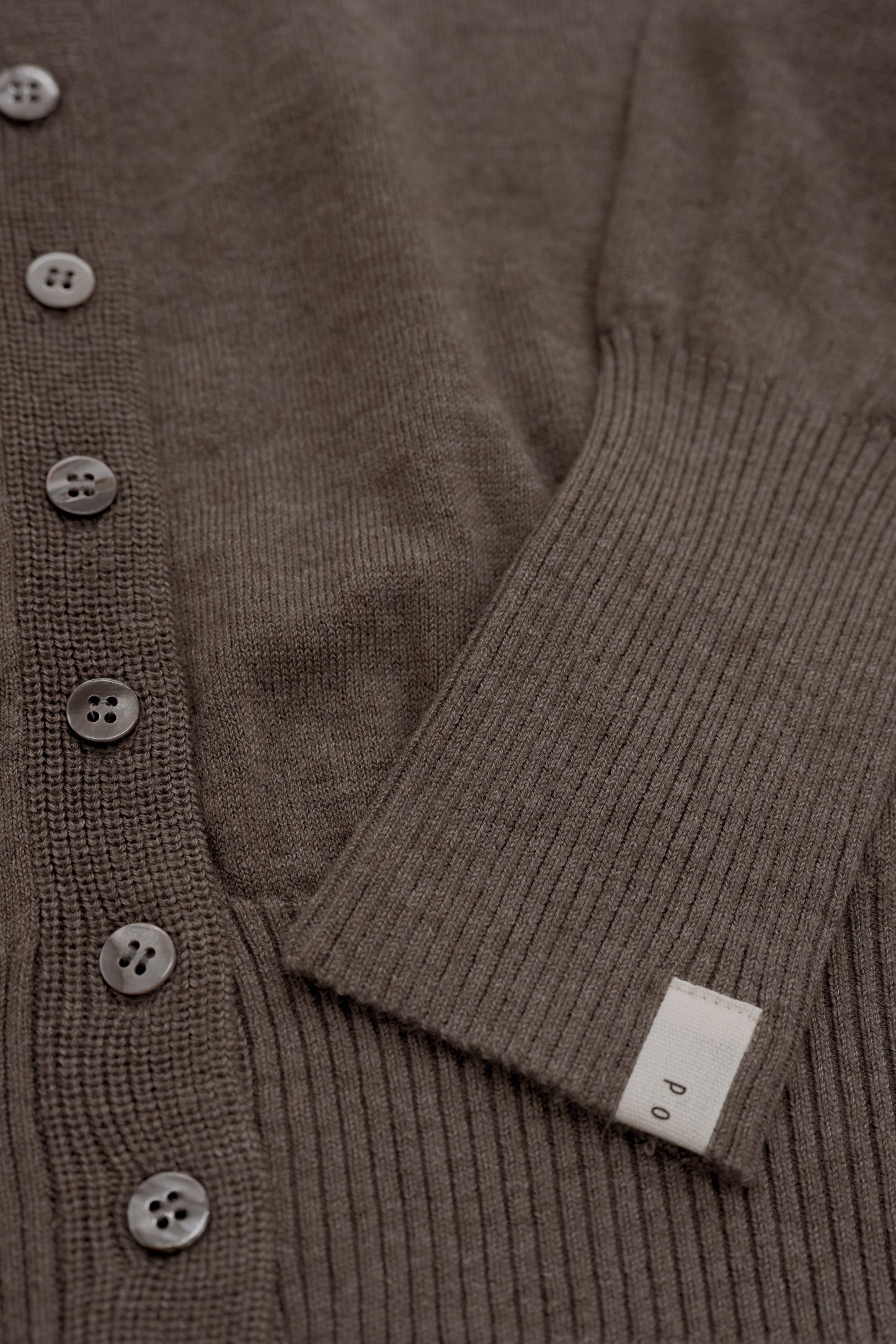 2way high neck cardigan / cocoa