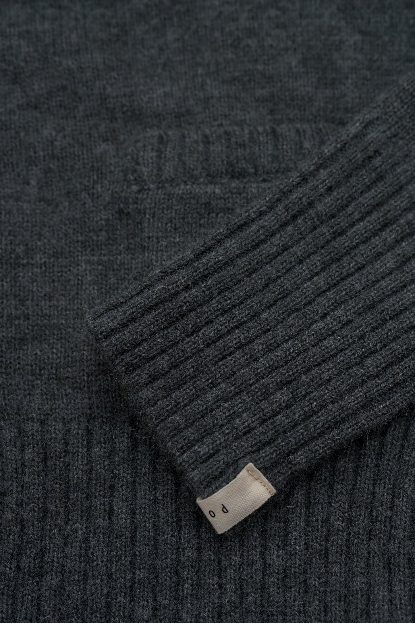 knit pocket cardigan / heather