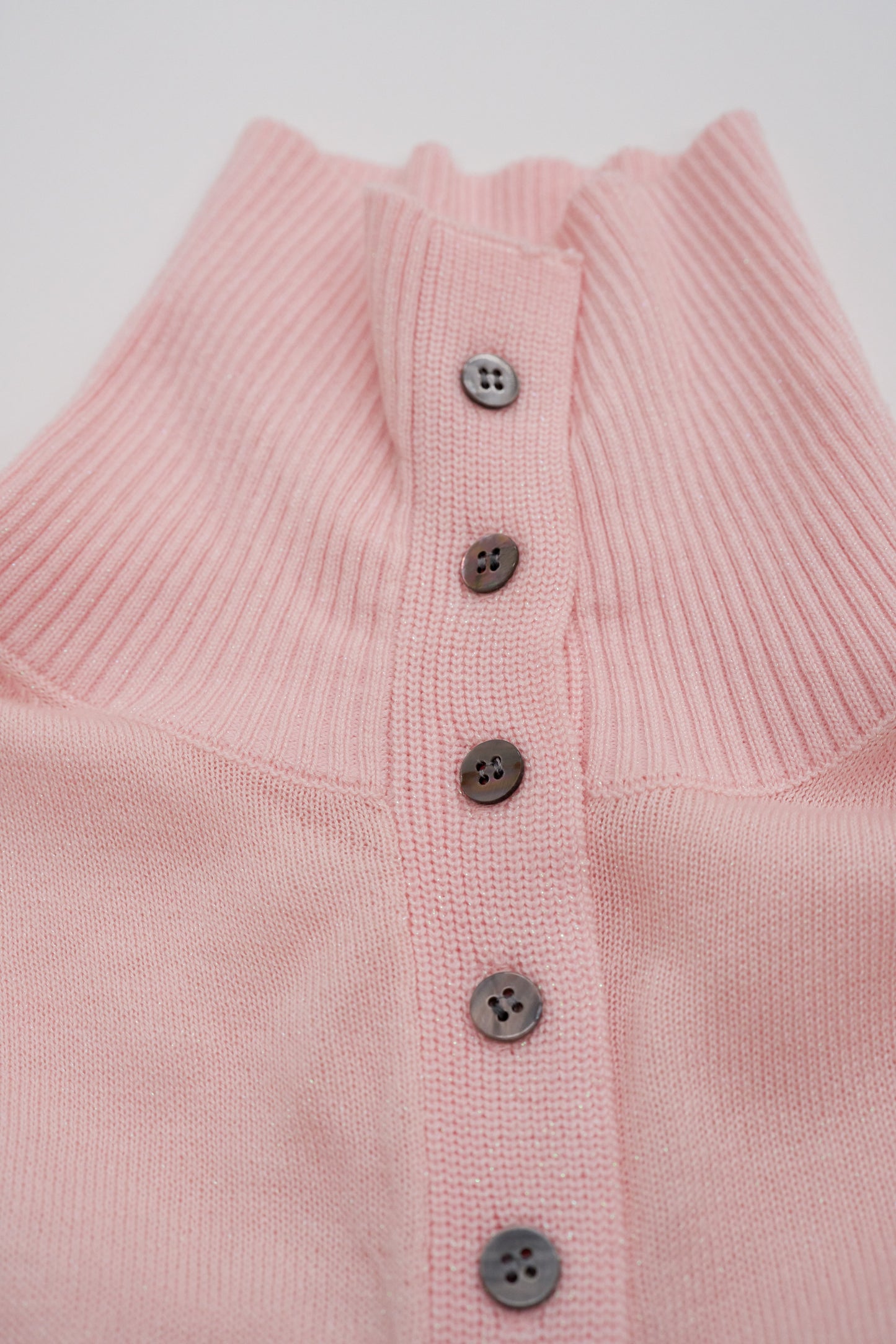 2way high neck cardigan / sour pink