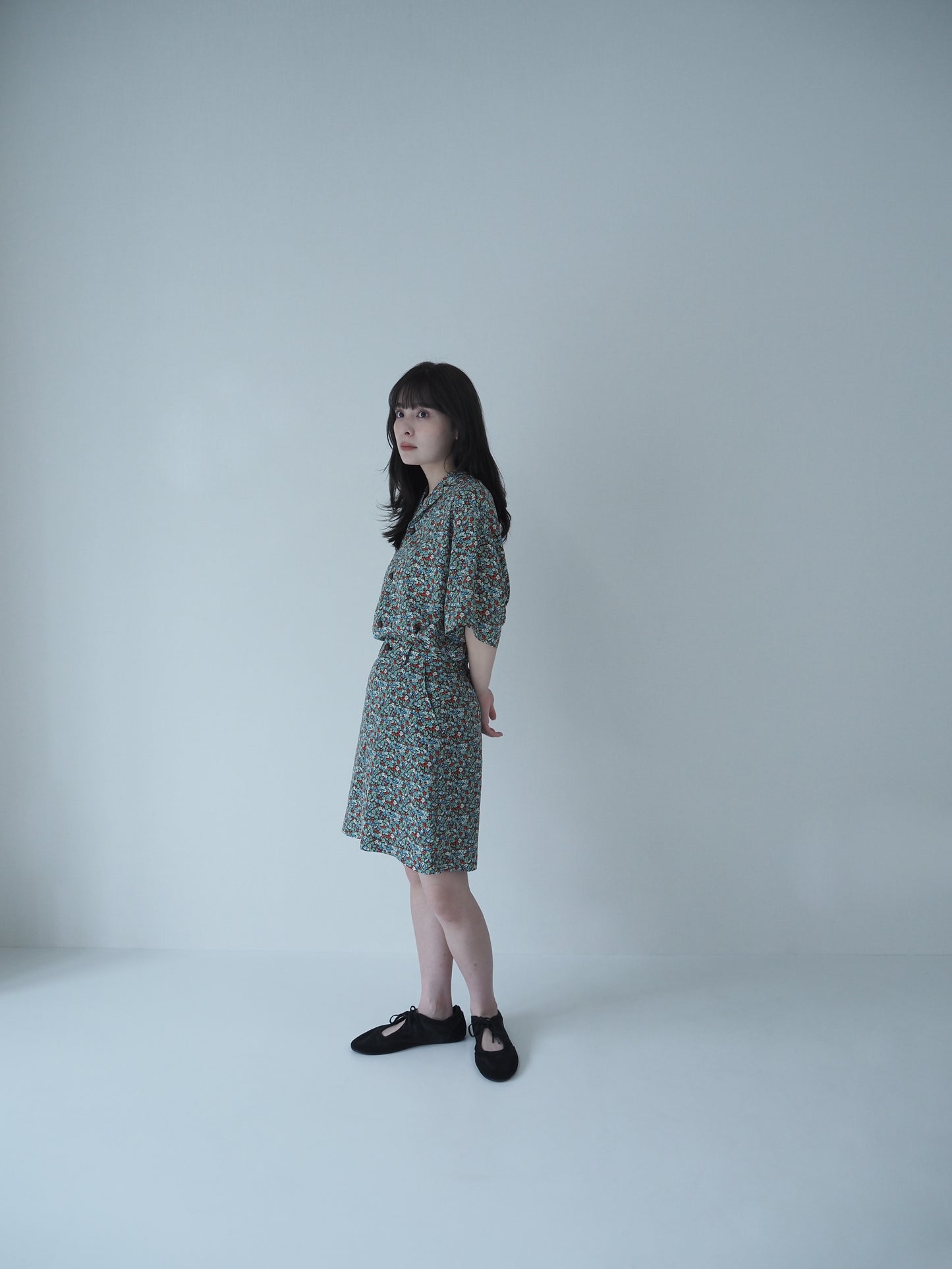 Liberty Flower field skirt / Forest