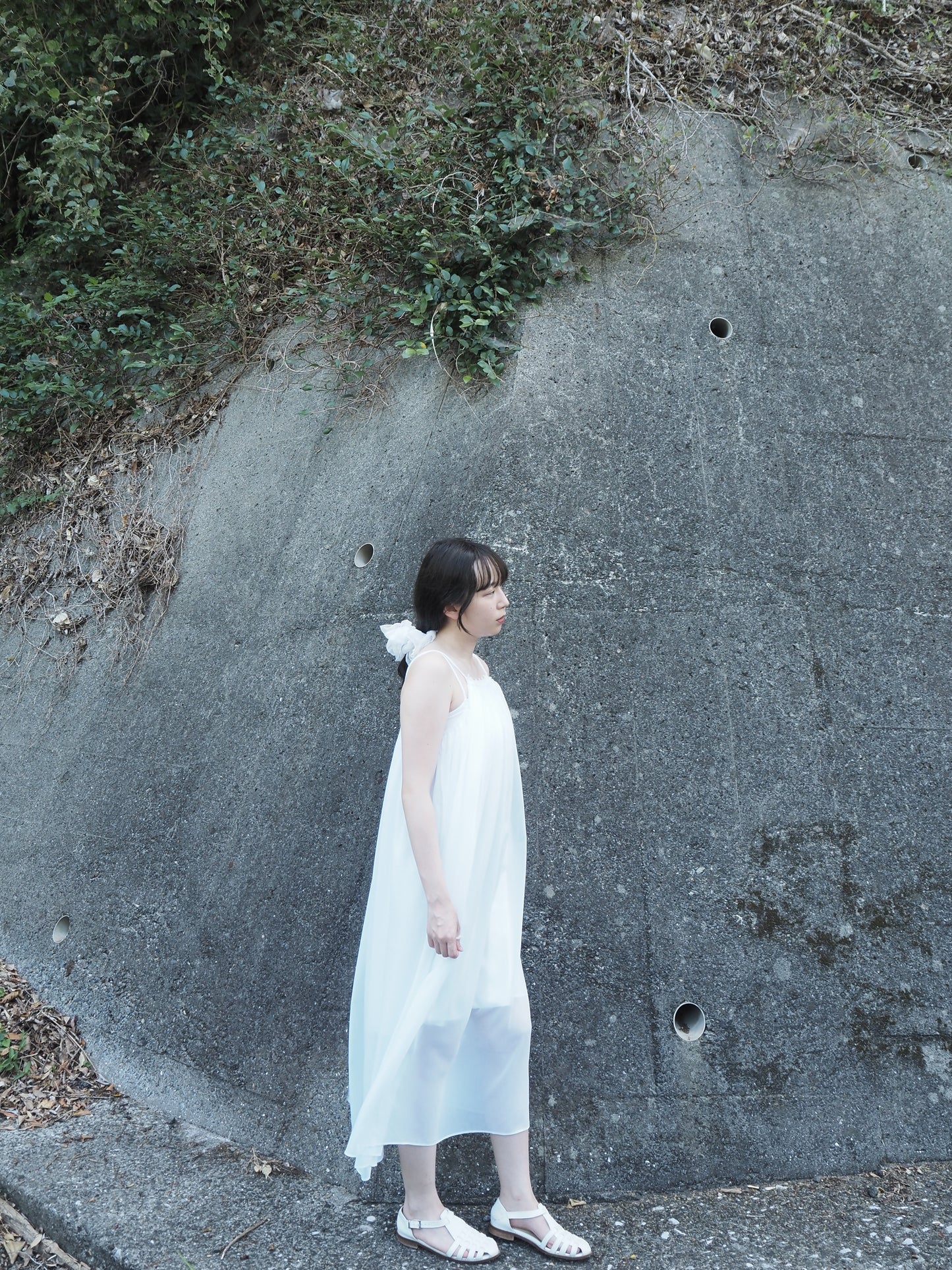 Willow&flower lace long dress / White