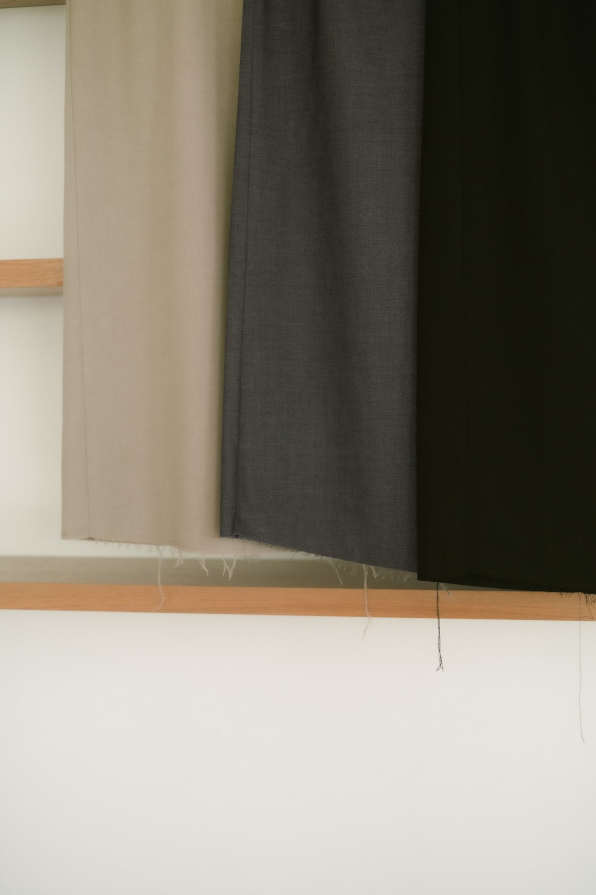 Wool I-line skirt/ Gray