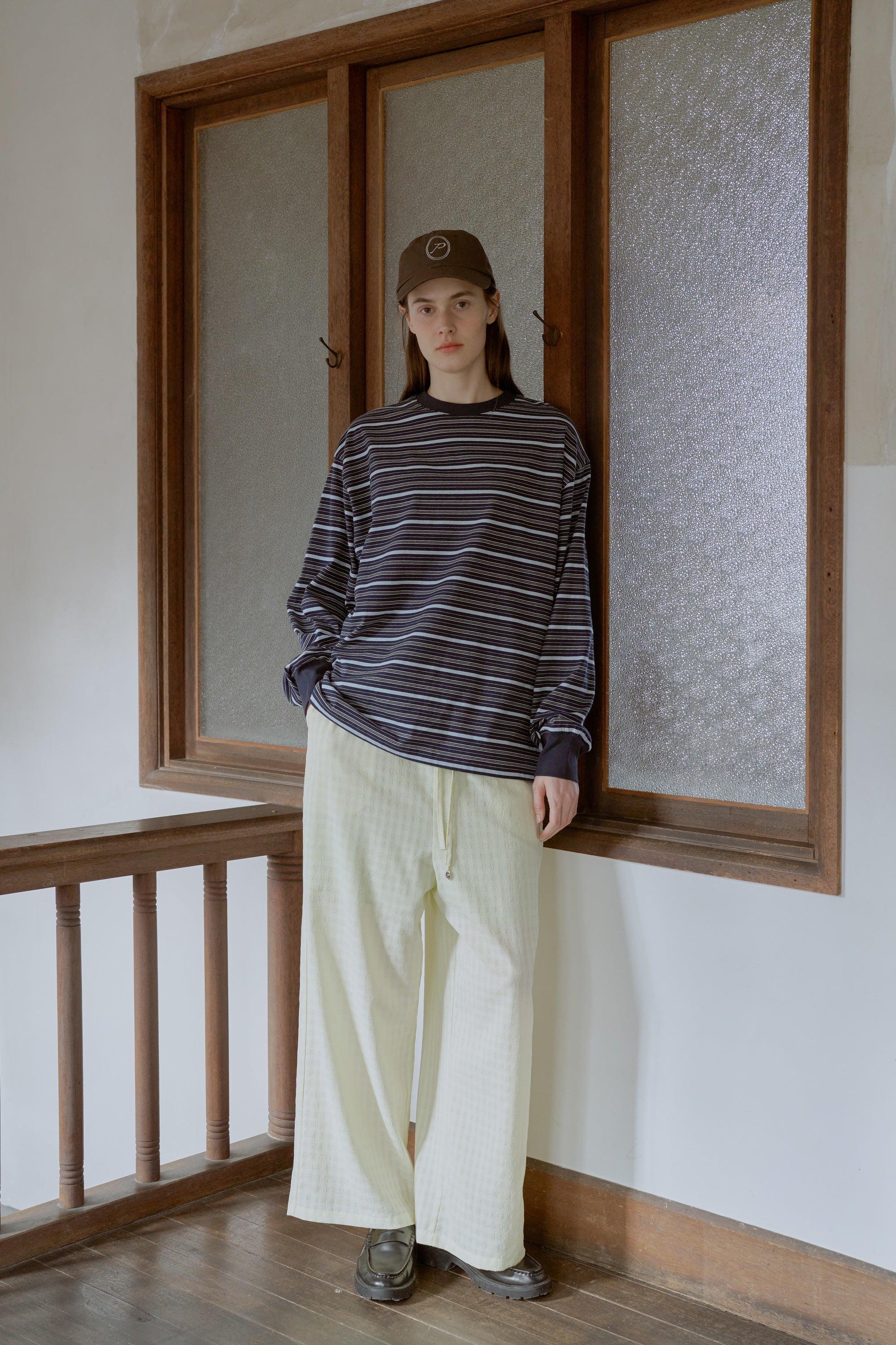 Shadow check seersucker pants / lime – PoFF公式オンラインショップ