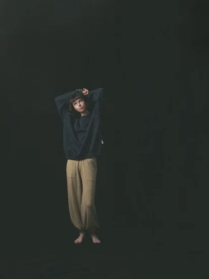 Knit jogger pants ＜Vanilla beige＞