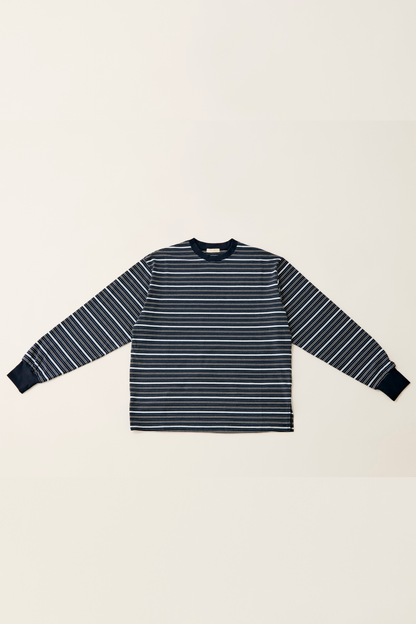 Multi border long T-shirt / navy – PoFF公式オンラインショップ