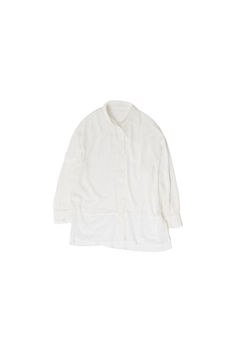 Willow&flower tulle shirt  / White