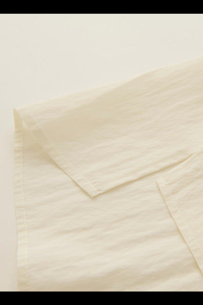 "P" Embroidery shirt / magnolia