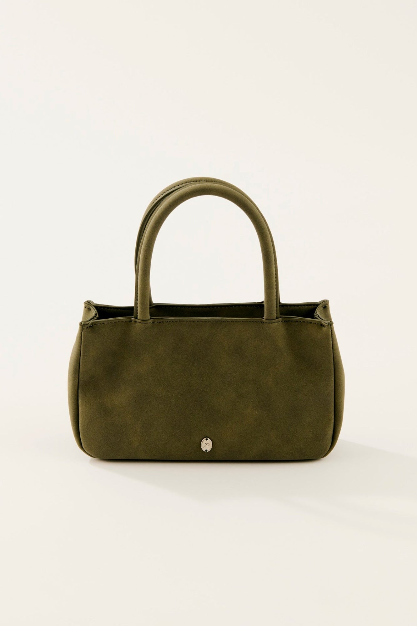 suede hand bag/olive