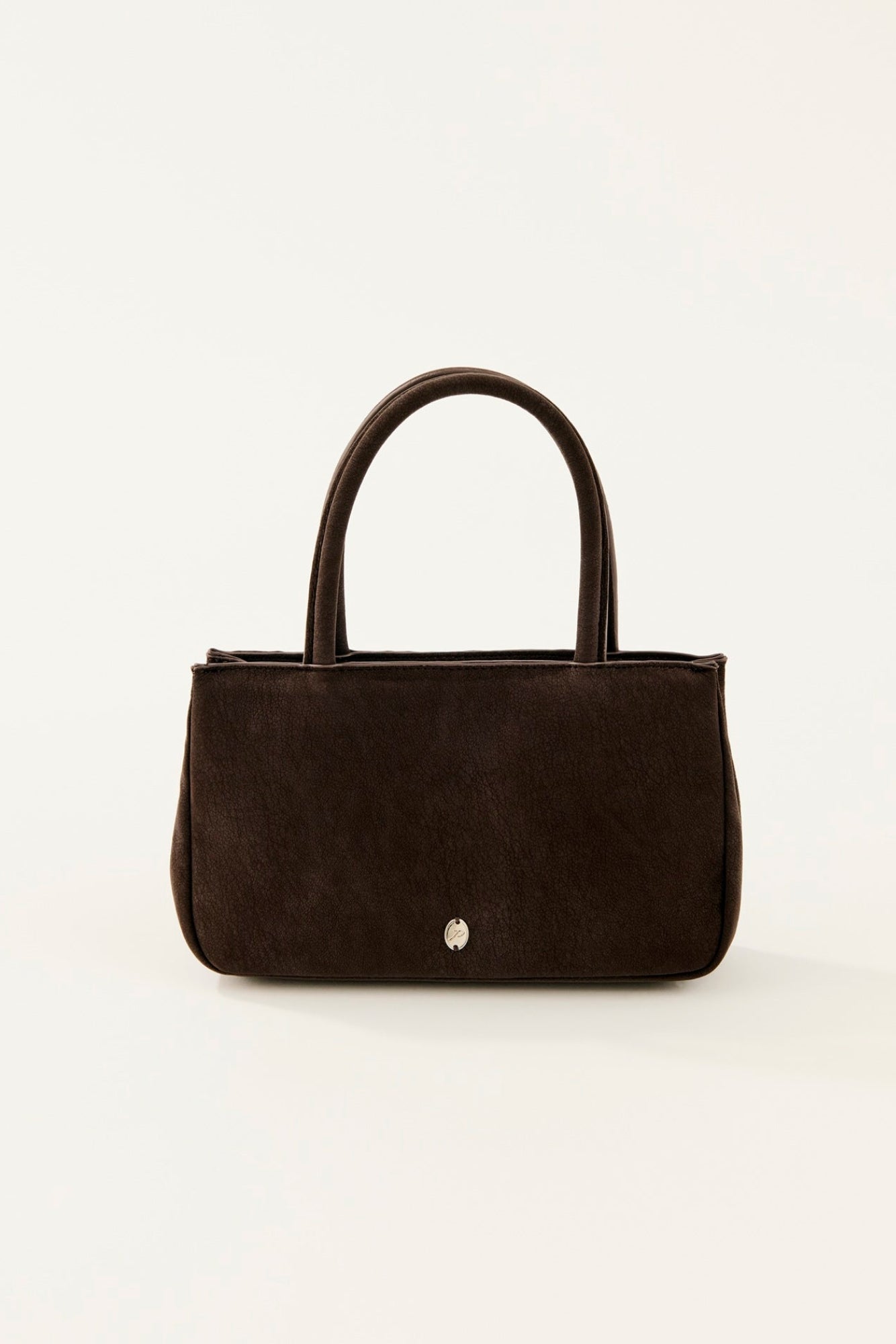 suede hand bag/chocolate