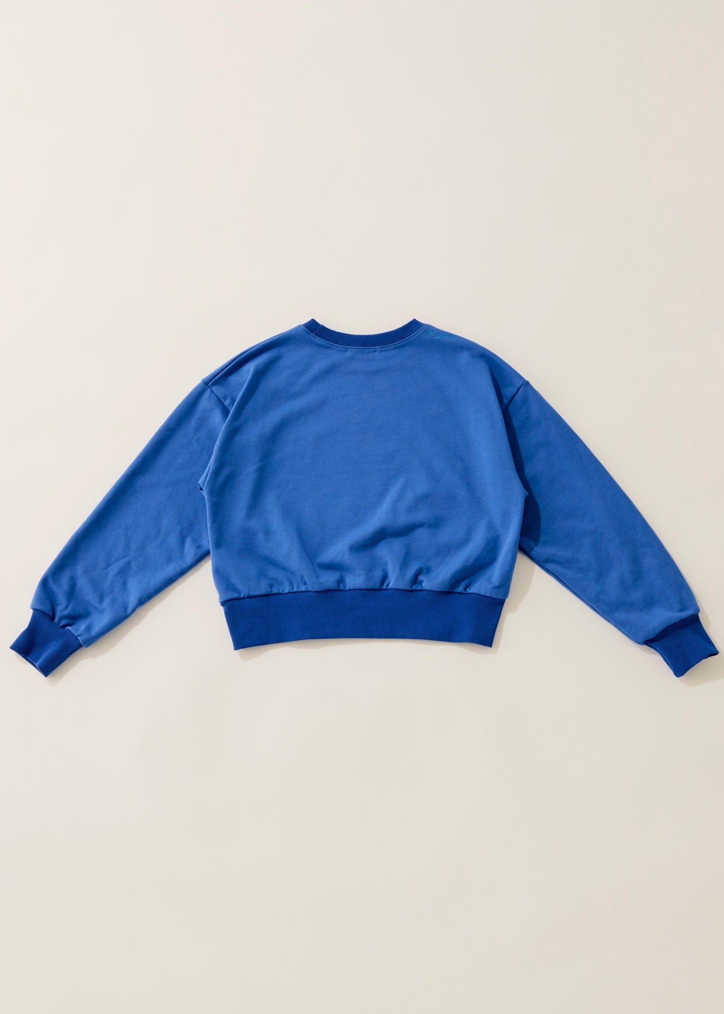 Shoulder logo pullover / blue