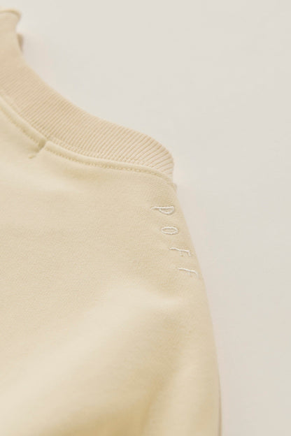 Shoulder logo pullover / white