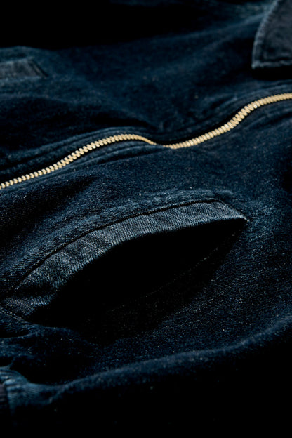 Raglan denim blouson /navy