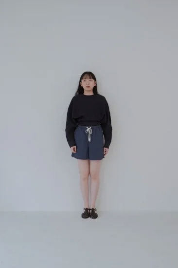 Point logo culottes　/　Navy