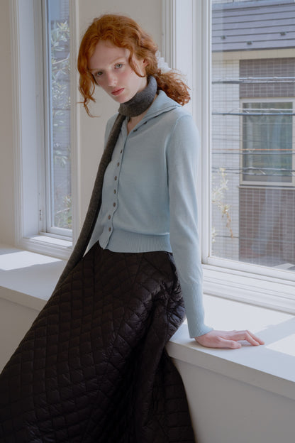 Long knit stole / heather