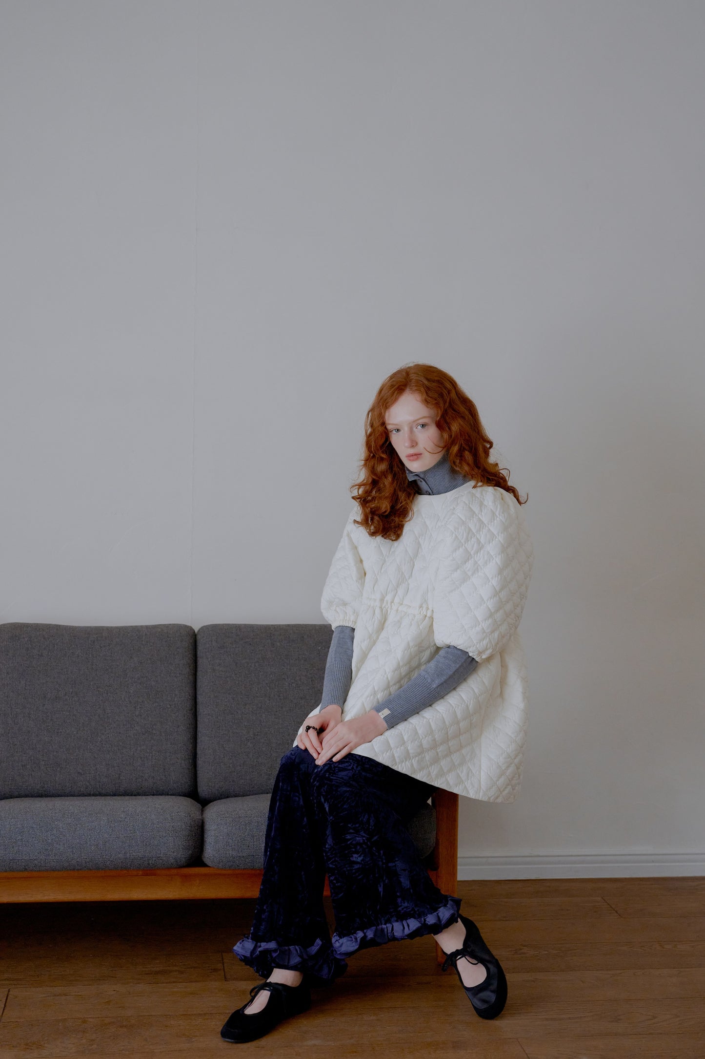 Quilting volume tops / white