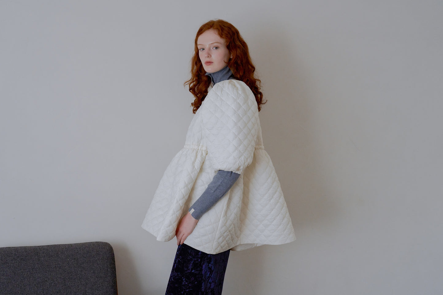 Quilting volume tops / white