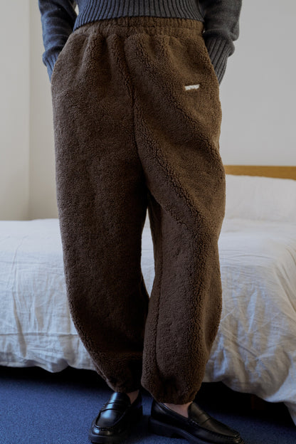 Relax Boa Pants / brownie