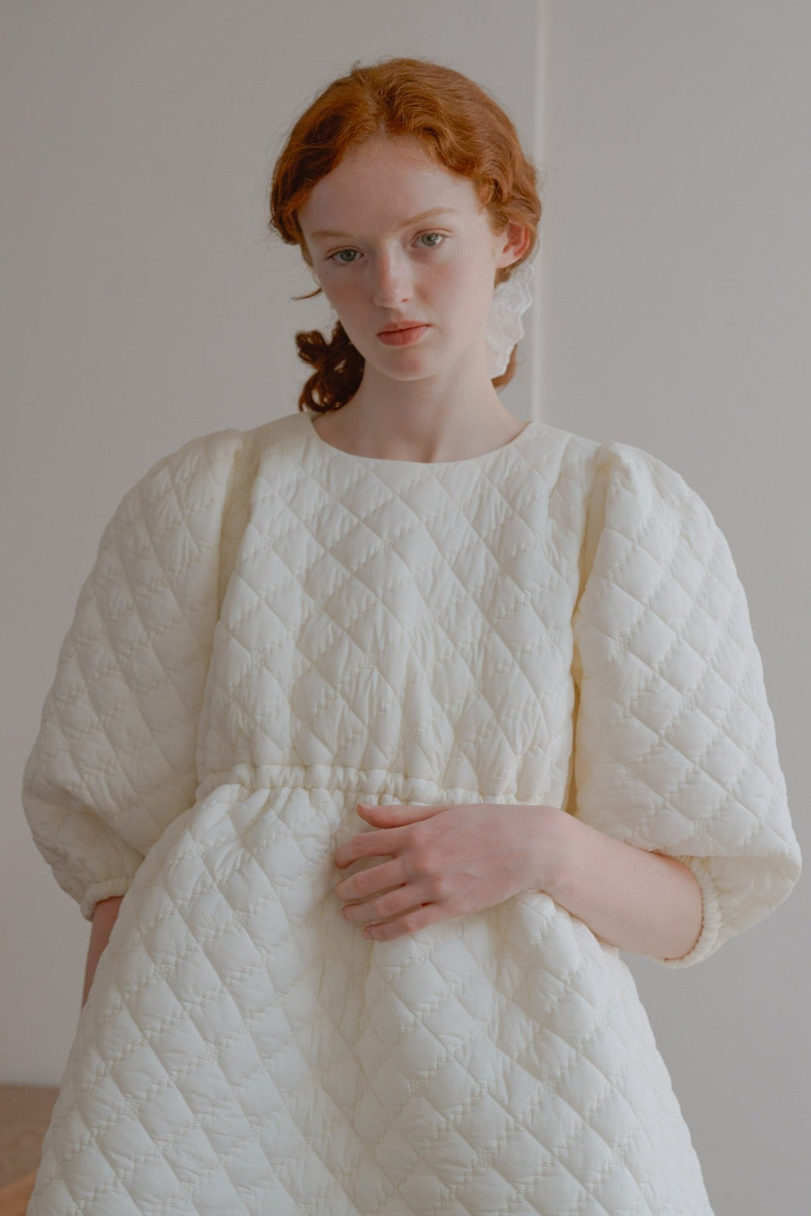 Quilting volume tops / white