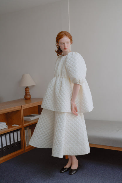 Quilting volume tops / white