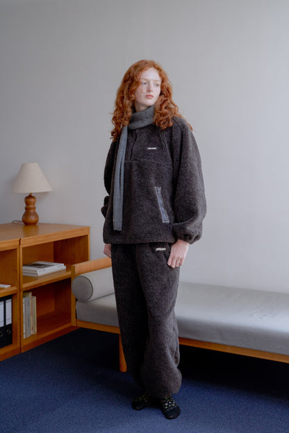 Relax Boa Pants / dull gray