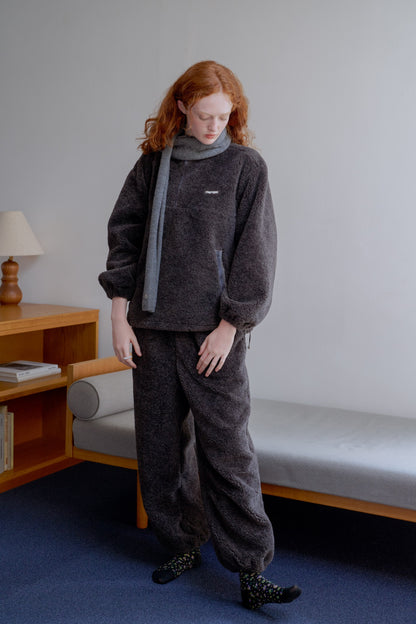Relax Boa Pants / dull gray