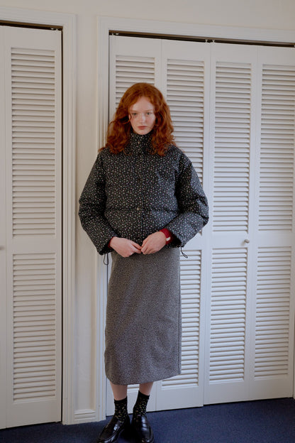 Short down jacket/  bouquet